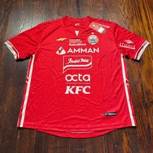 Juara Persija Jakarta Soccer Jersey Mens 2XL Red 2022 Home Kit Supporter NWT